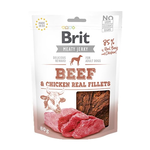 Brit Jerky Snack - Beef Filets 80 g (12)