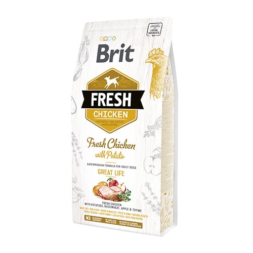 Brit Fresh - Dog - Chicken with Potato Adult 2,5 kg