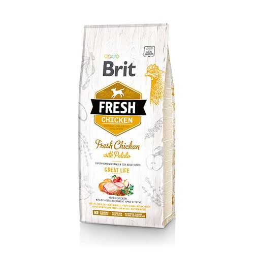 Brit Fresh - Dog - Chicken with Potato Adult  12 kg