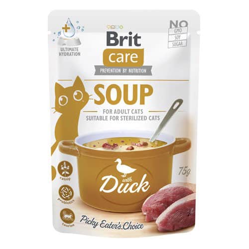 Brit Care Cat Soup - Duck - 75g (15) THT 6/2026 50% korting