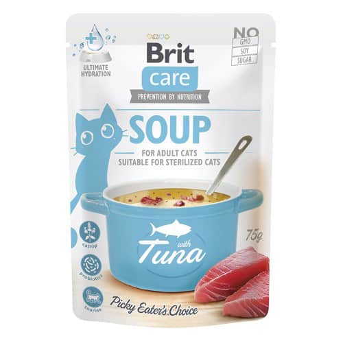 Brit Care Cat Soup - Tuna - 75g (15) THT 6/2026 50% korting