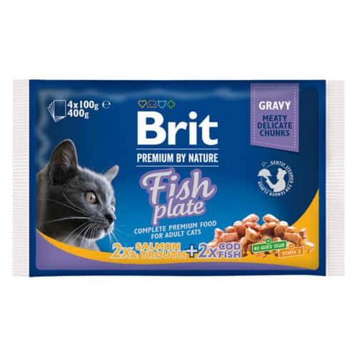 BP Cat Pouches - Fish Plate 4 x 100 g (13)