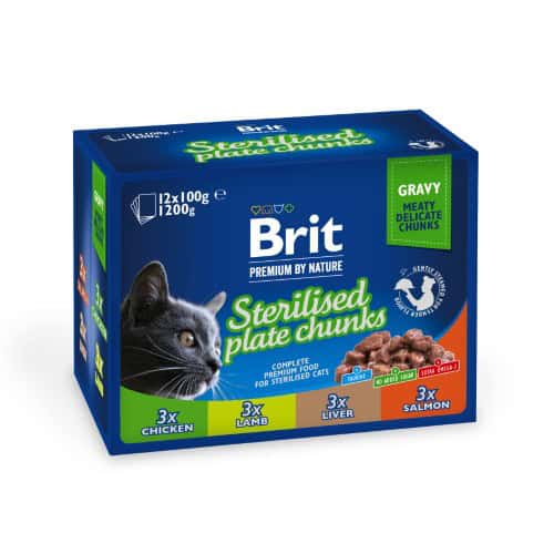 BP Cat Pouches - Sterilised Plate 12 x 100 g (4)