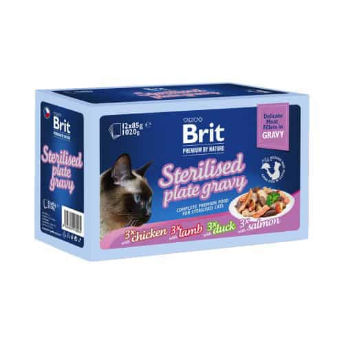 BP Cat Pouches - Sterilised Gravy Plate 12 x 85 g (4)