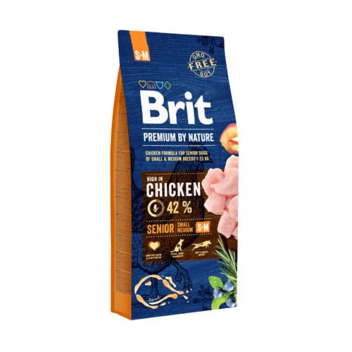 Brit Premium By Nature - Dog - Senior S+M 8 kg