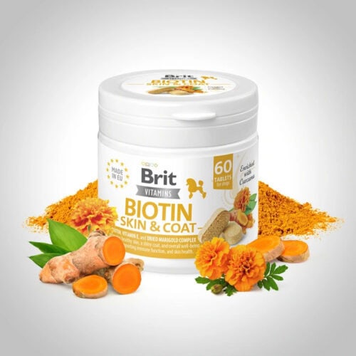 Brit Vitamins - Biotin / Skin & Coat Care 120 g (60 tablets)