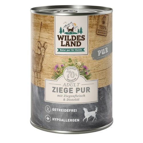 WL Dog Can - PURE - Goat with Safflower Oil 400 g (6)