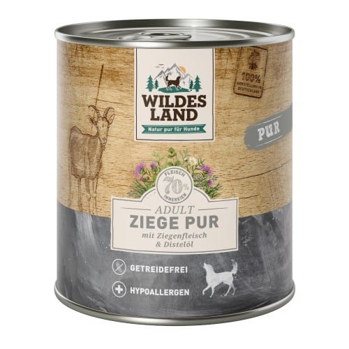 WL Dog Can - PURE - Goat with Safflower Oil 800 g (6)