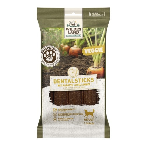 WL Dog Snack - Veggie - Dental sticks with Carrot, Apple & Mint 180 g (8)
