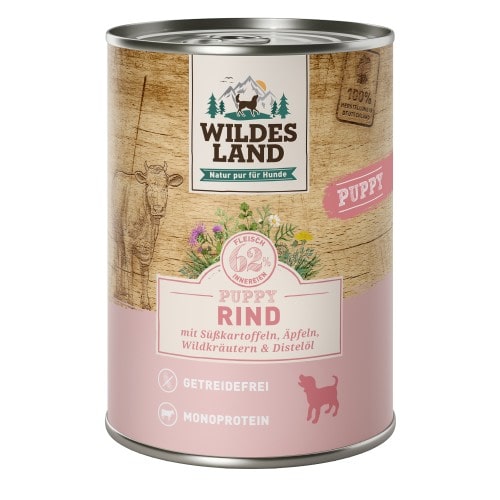 WL Dog Can - CLASSIC - Puppy / Beef with Sweet Potatos & Apples 400 g (6)