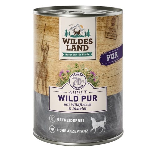 WL Dog Can - PURE - Venison with Safflower Oil 400 g (6)
