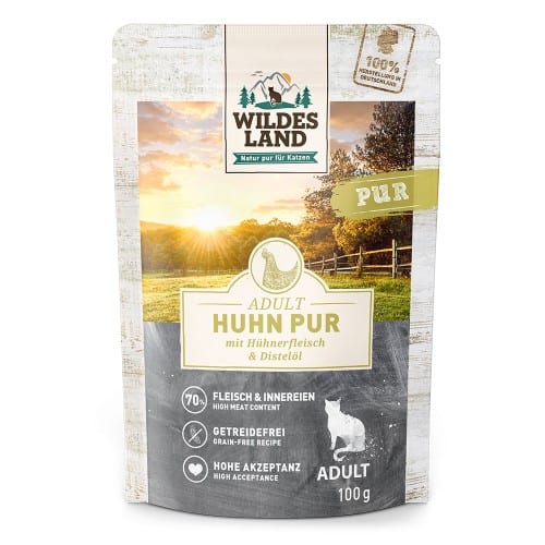 WL Cat Pouch - PURE - Chicken with Safflower Oil 100 g (12)