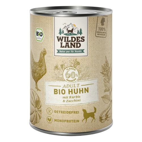 WL Dog Can - BIO - Chicken with Pumpkin & Zucchini 400 g (6)