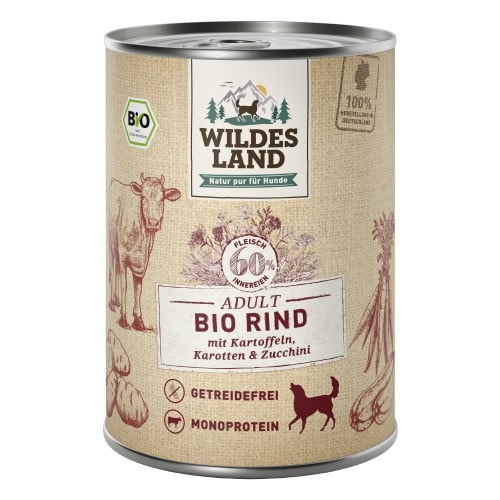 WL Dog Can - BIO - Beef with Potatos & Zucchini 400 g (6)