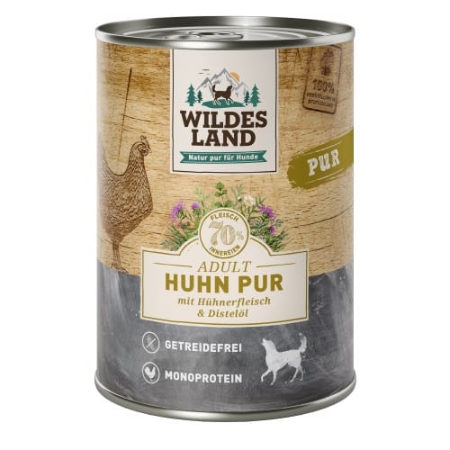 WL Dog Can - PURE - Chicken with Safflower Oil 400 g (6)