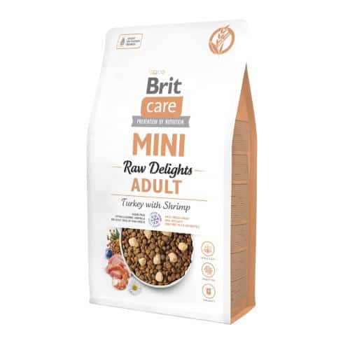 Brit Care Mini - Dog - Freeze-Dried Raw Delights Turkey with Shrimp 2 kg