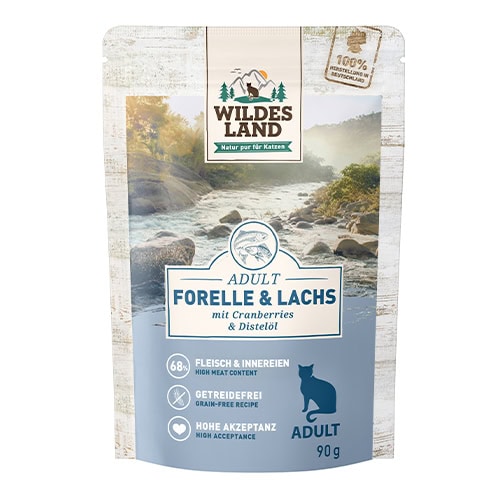 WL Cat Pouch - CLASSIC - Trout and Salmon with Cranberries 90 g (12)