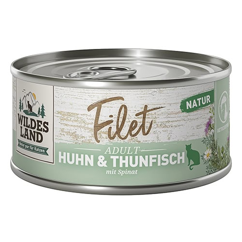 WL Cat Cans - Filet - Chicken & Tuna with Spinach 80 g (12)