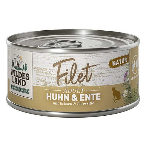 WL Cat Cans - Filet - Chicken & Duck with Peas & Parsley 80 g (12)