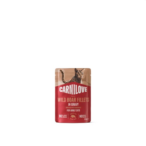 CL Cat Pouch - GRAVY - rich in Wild Boar enriched with Chamomile 85 g (24)