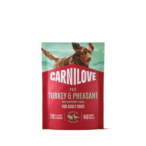 CL DOG POUCH - Turkey & Pheasant with Raspberry Leaves 300g (12)