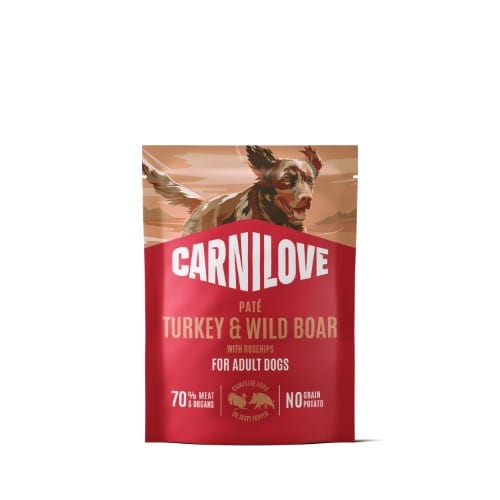 CL DOG POUCH - Turkey & Wildboar with Rosehips 300g (12)