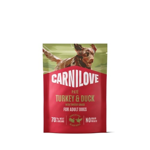 CL DOG POUCH - Turkey & Duck with Timothy Grass 300g (12)